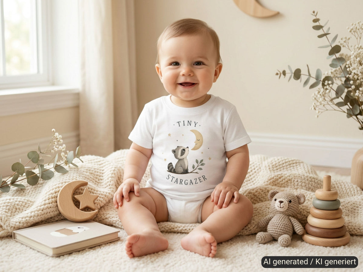 Tiny Stargazer Waschbär Baby T-Shirt