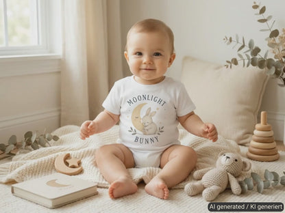 Moonlight Bunny Baby T-Shirt