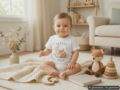 Sleepy Fox Baby T-Shirt